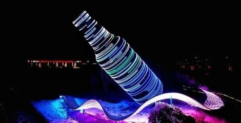 燈火里的烏蘇 越夜越美麗