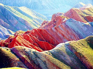 五彩國畫山
